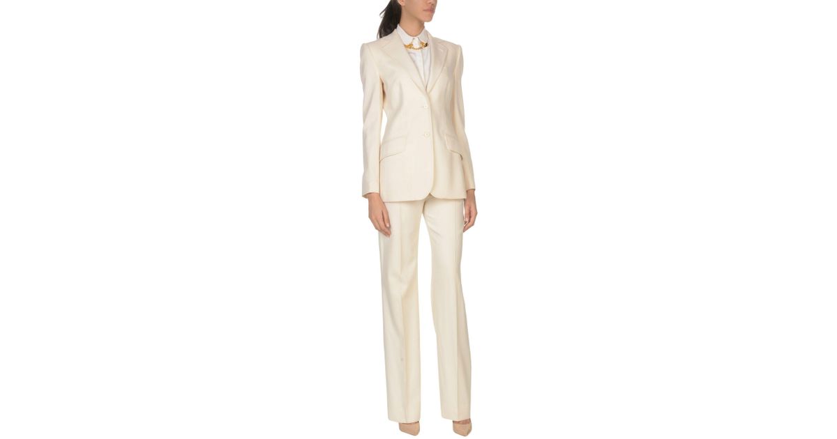Dolce & Gabbana Wool Women's Suit in Ivory (White) | Lyst