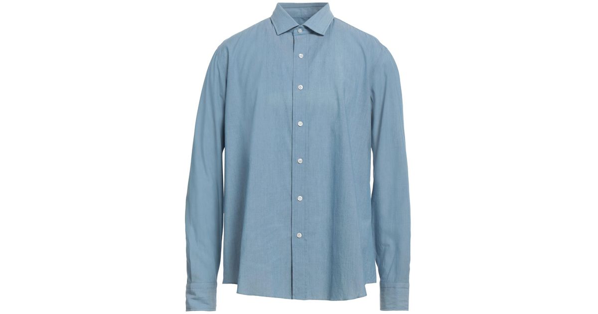 Salvatore Piccolo Shirt in Blue for Men | Lyst