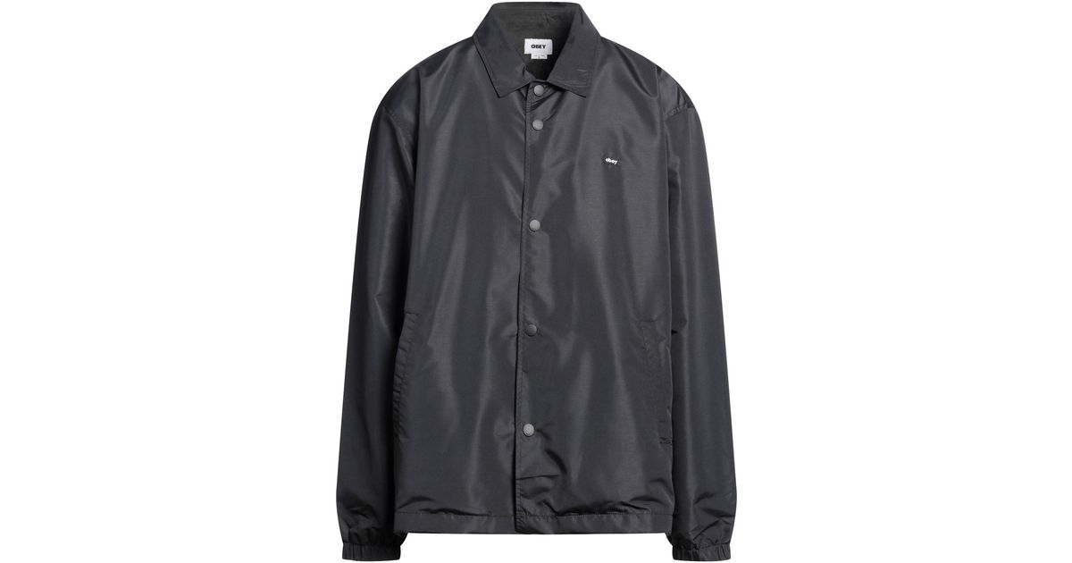 Obey shop jacket leather