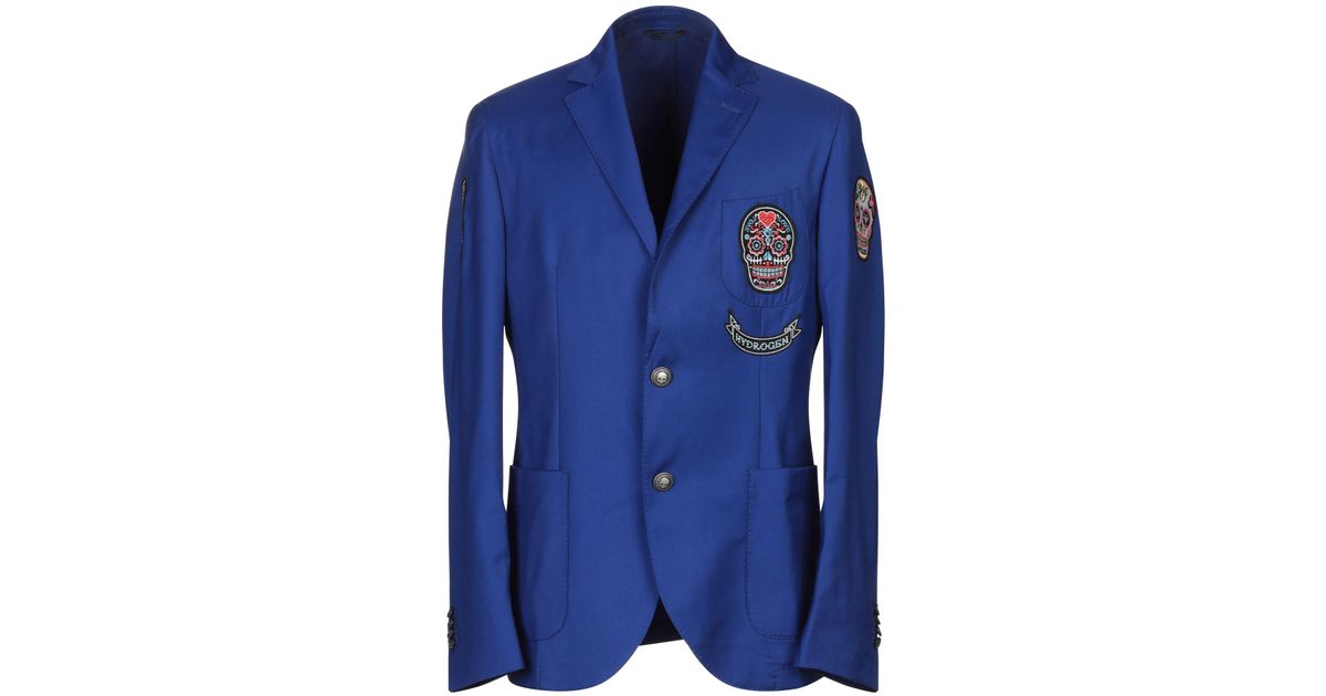 Hydrogen Blazer in Blue for Men - Lyst
