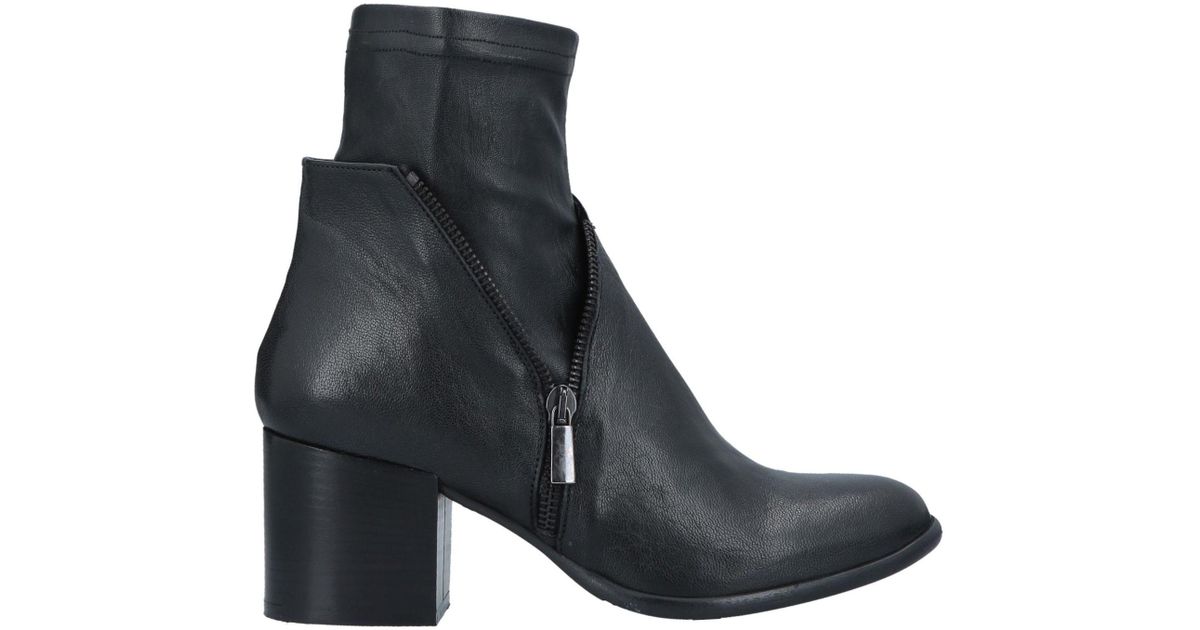 Ovye' By Cristina Lucchi Leather Ankle Boots in Black - Lyst