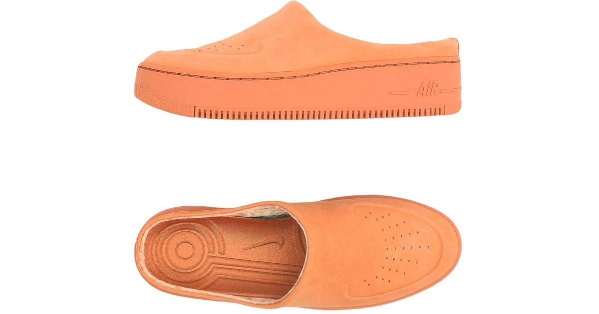 Nike Mules & Clogs Leather in Orange for Men | Lyst