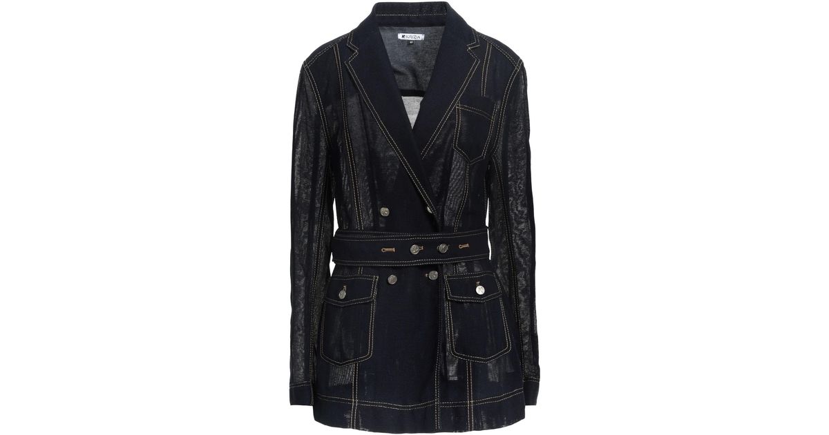 Krizia Suit Jacket in Black | Lyst