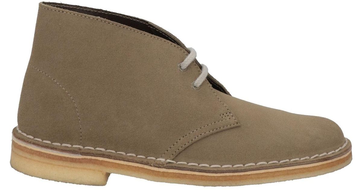 Clarks Leather Ankle Boots in Military Green (Green) | Lyst
