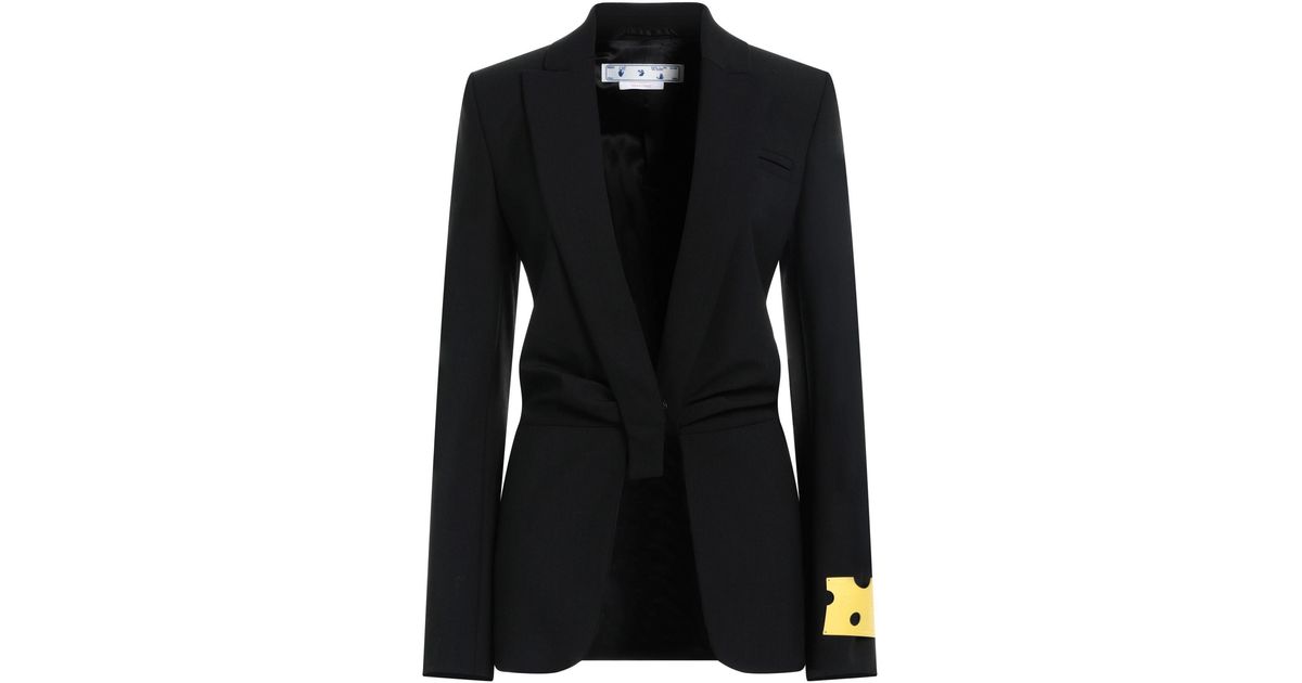 Off-White c/o Virgil Abloh Suit Jacket in Black | Lyst