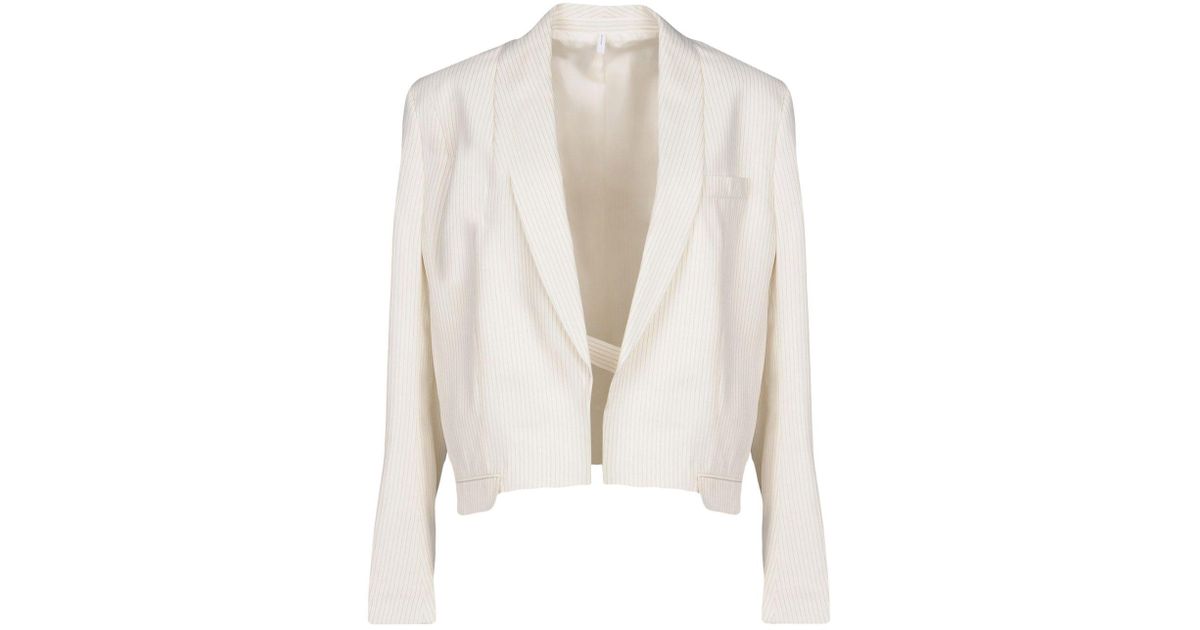 Helmut Lang Suit Jacket in Ivory (White) - Lyst