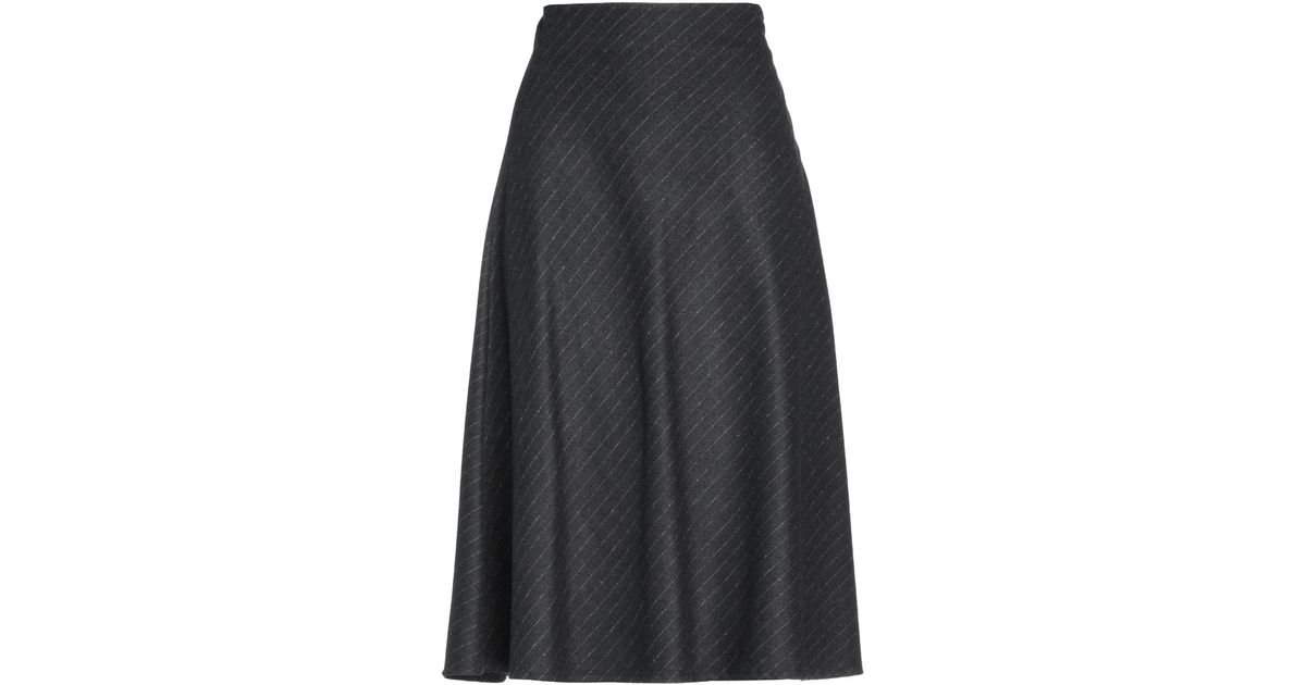 Dixie Midi Skirt in Grey | Lyst UK