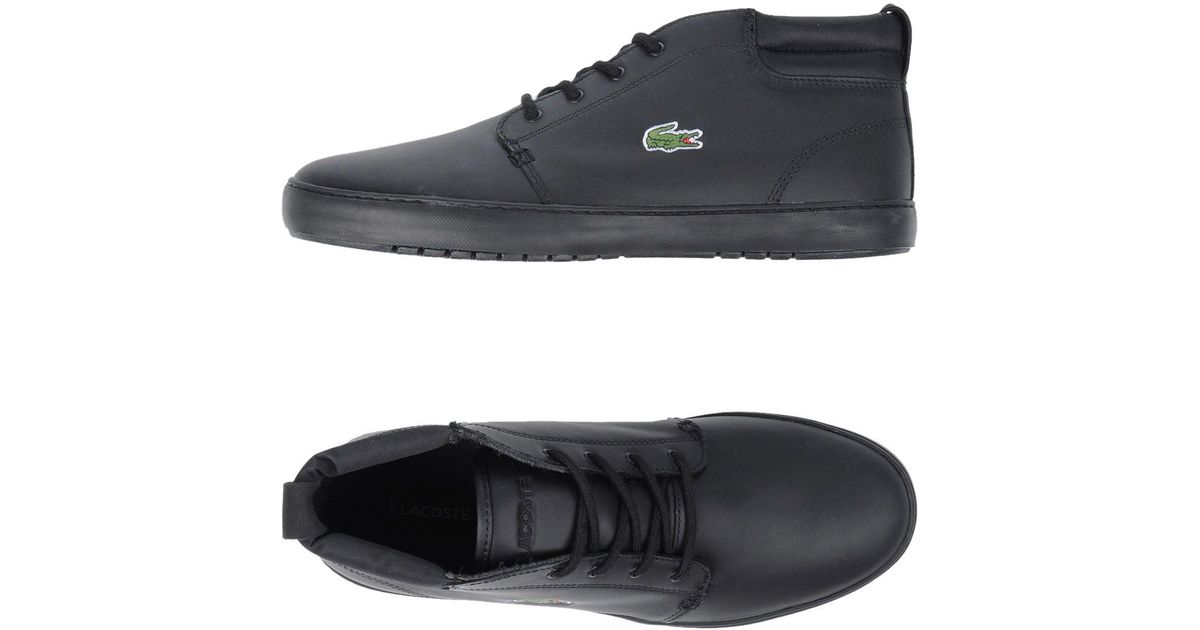 Lacoste Neoprene High-tops & Sneakers in Black for Men - Lyst