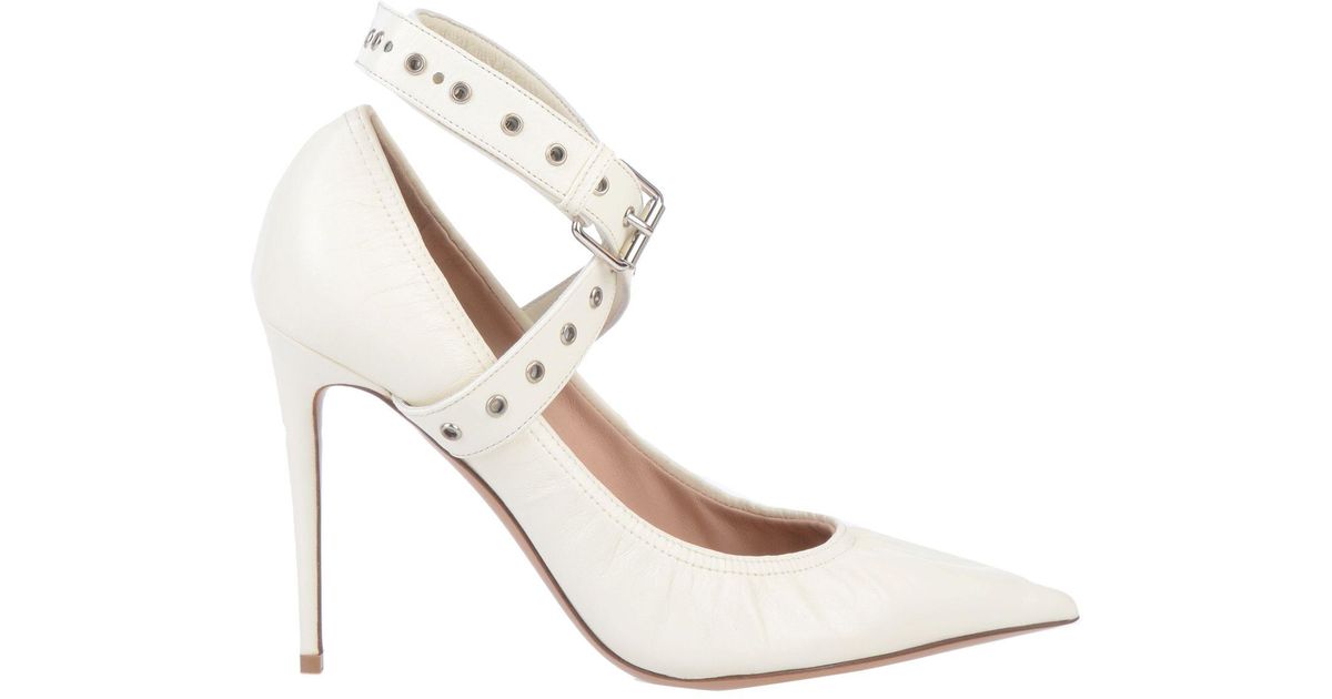 plain ivory pumps