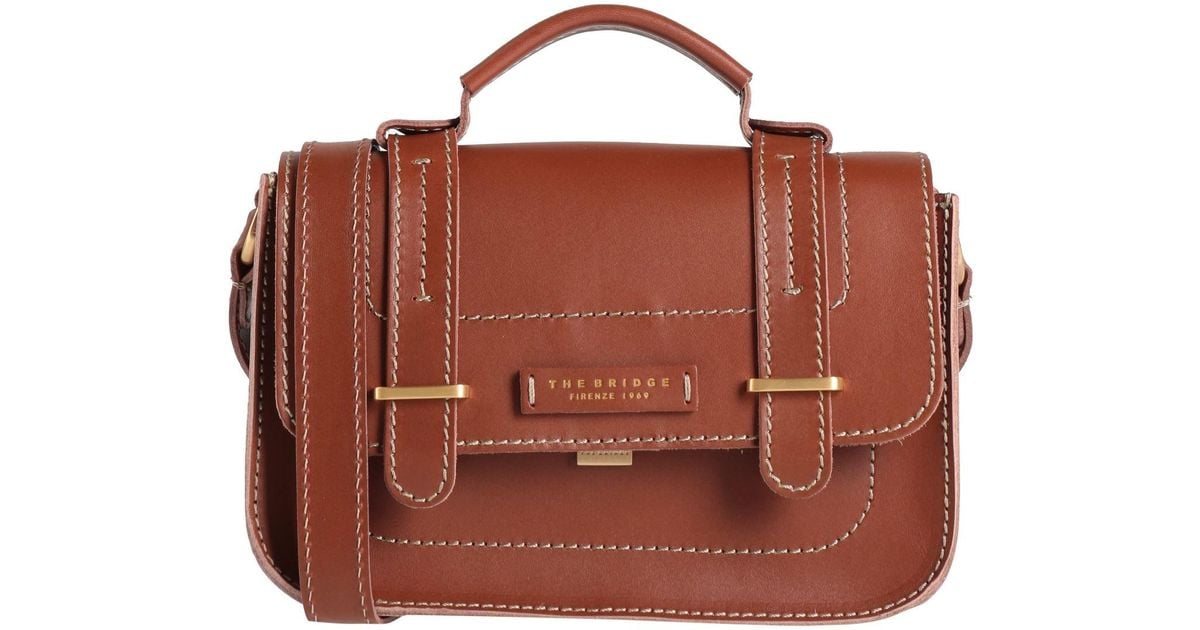 The Bridge Tan Handbag Leather in Brown Lyst