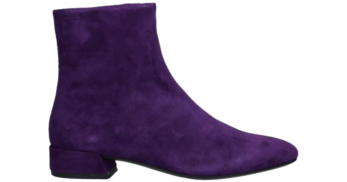 purple ankle boots