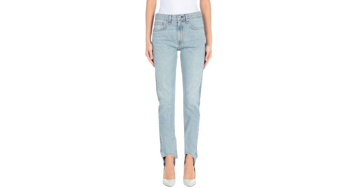 Rag & Bone Denim Trousers in Blue - Lyst