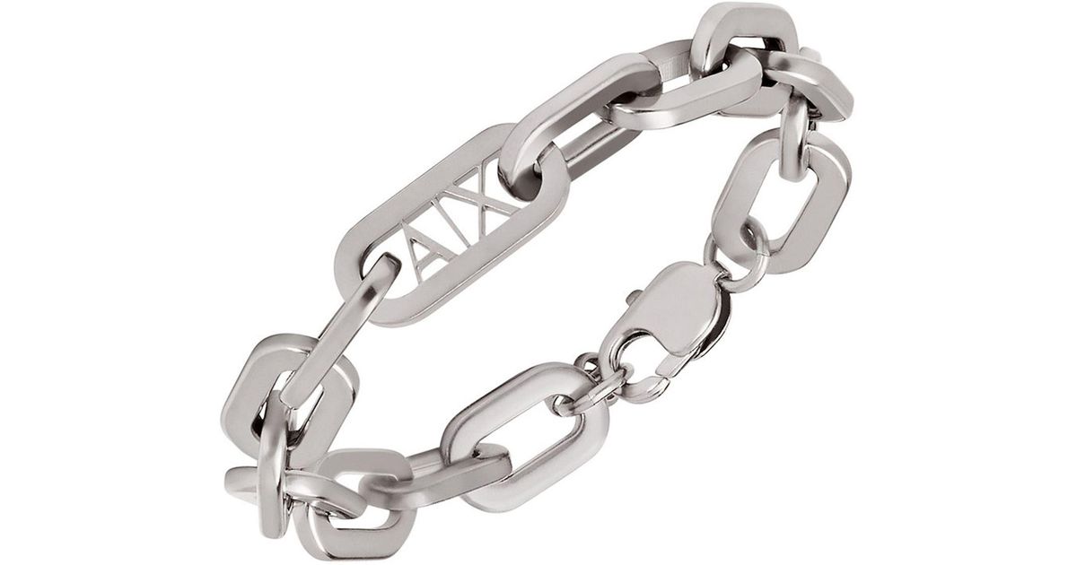 Armani Exchange Bracelet in Metallic for Men Lyst