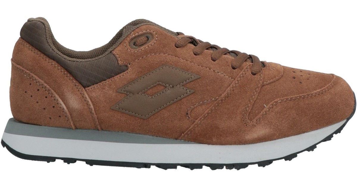 Lotto Leggenda Leather Sneakers in Camel (Natural) for Men Lyst