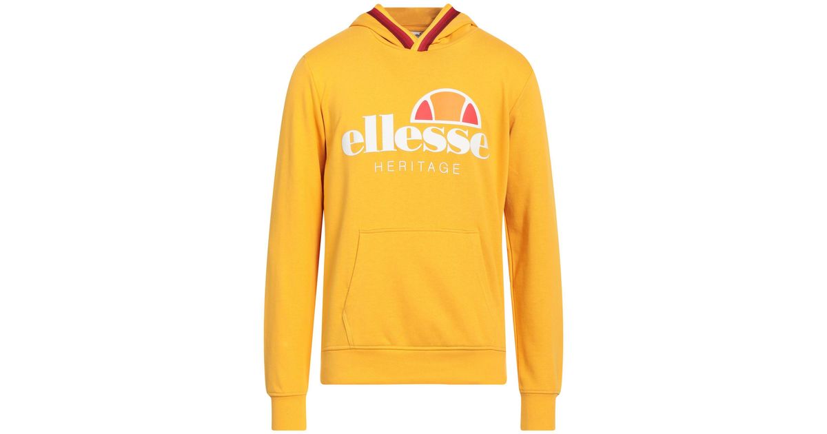 Ellesse Sweatshirt in Yellow for Men | Lyst