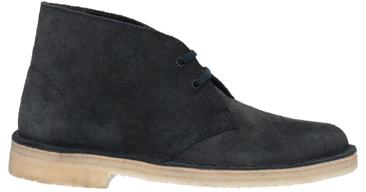 Clarks Leather Ankle Boots in Dark Blue (Blue) | Lyst