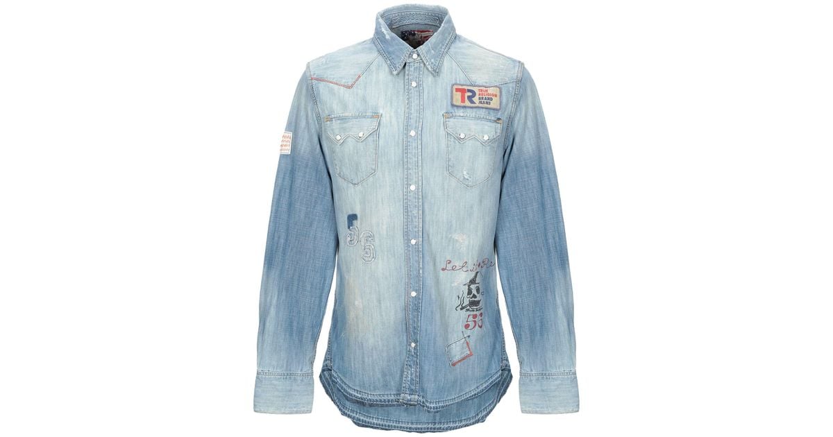 true religion denim shirts & tops