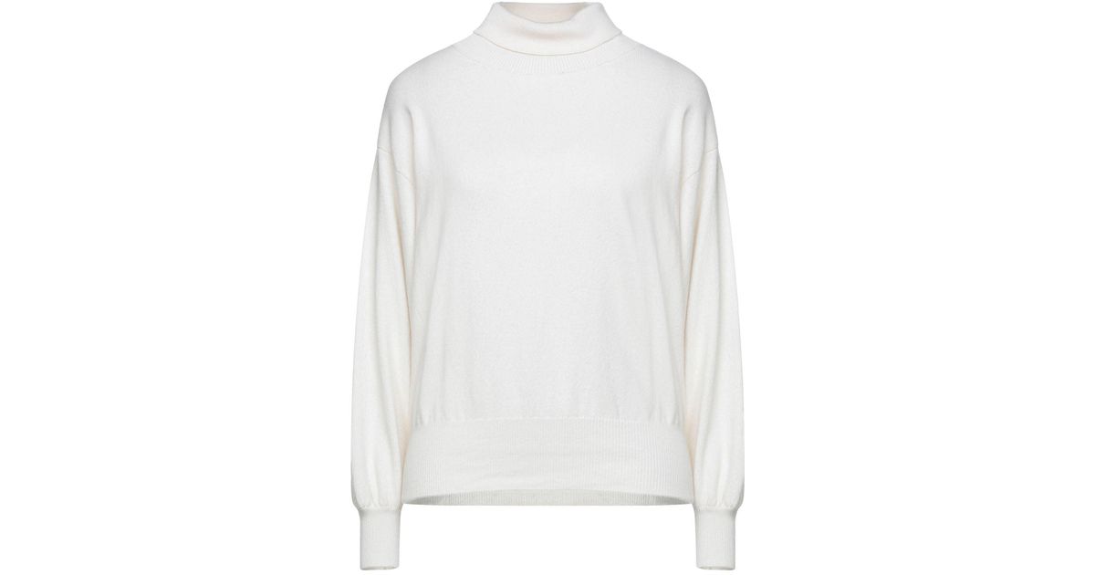 Bellwood Cashmere Turtleneck in Ivory (White) | Lyst