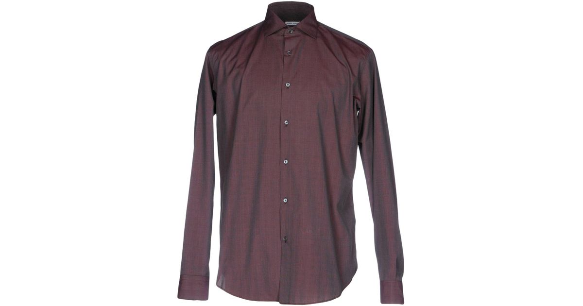 Robert Friedman Cotton Shirt in Mauve (Purple) for Men - Lyst