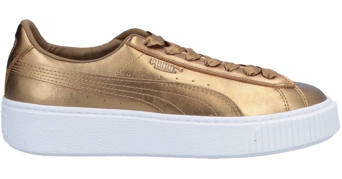 PUMA Lowtops & Sneakers in Gold (Metallic) Lyst