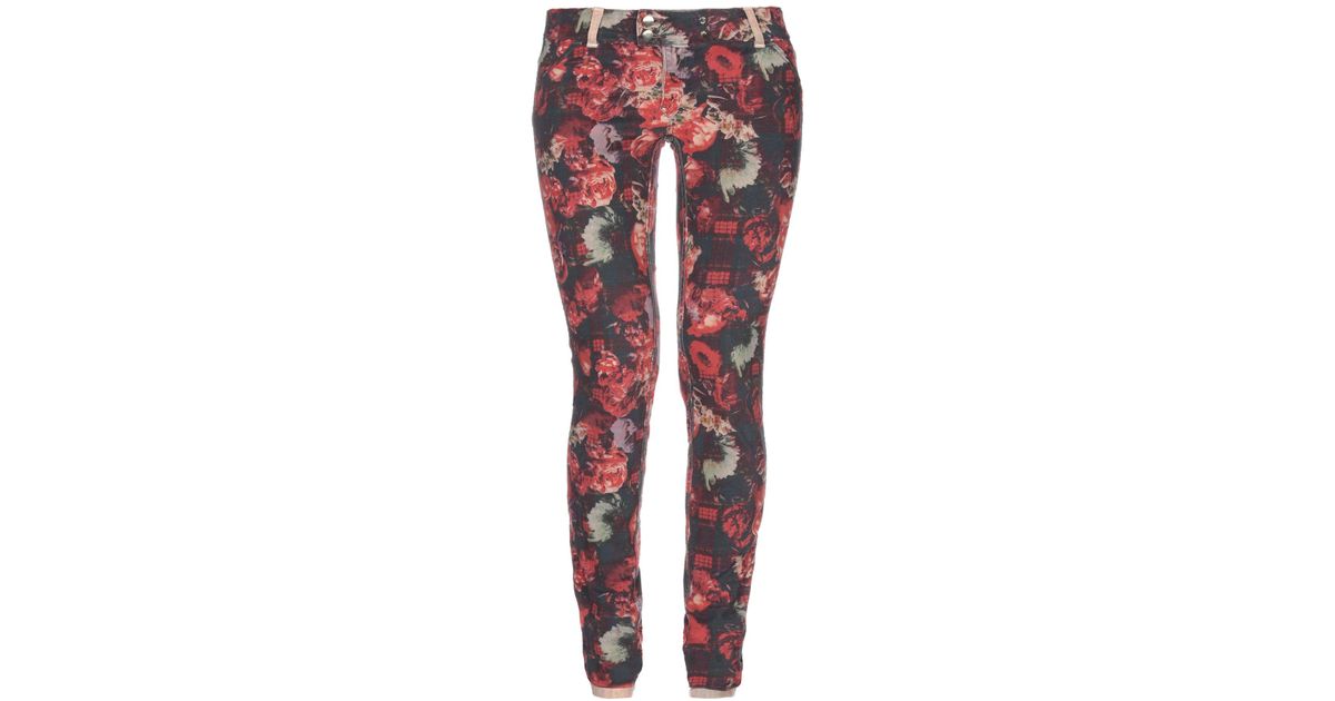 Met Cotton Casual Pants in Red Lyst