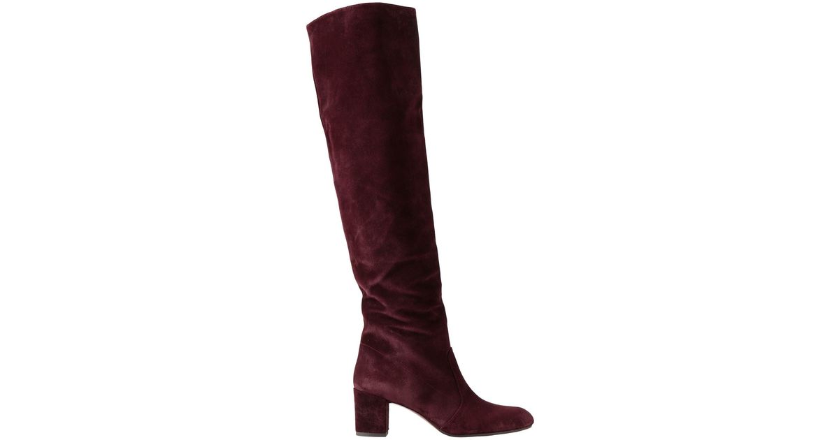 Chie Mihara Knee Boots in Maroon (Red) | Lyst
