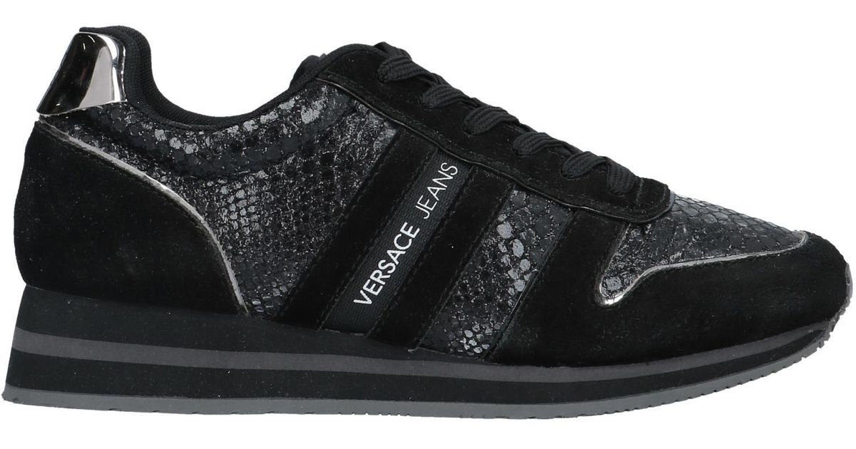 Versace Jeans Couture Leather Low-tops & Sneakers in Black - Lyst