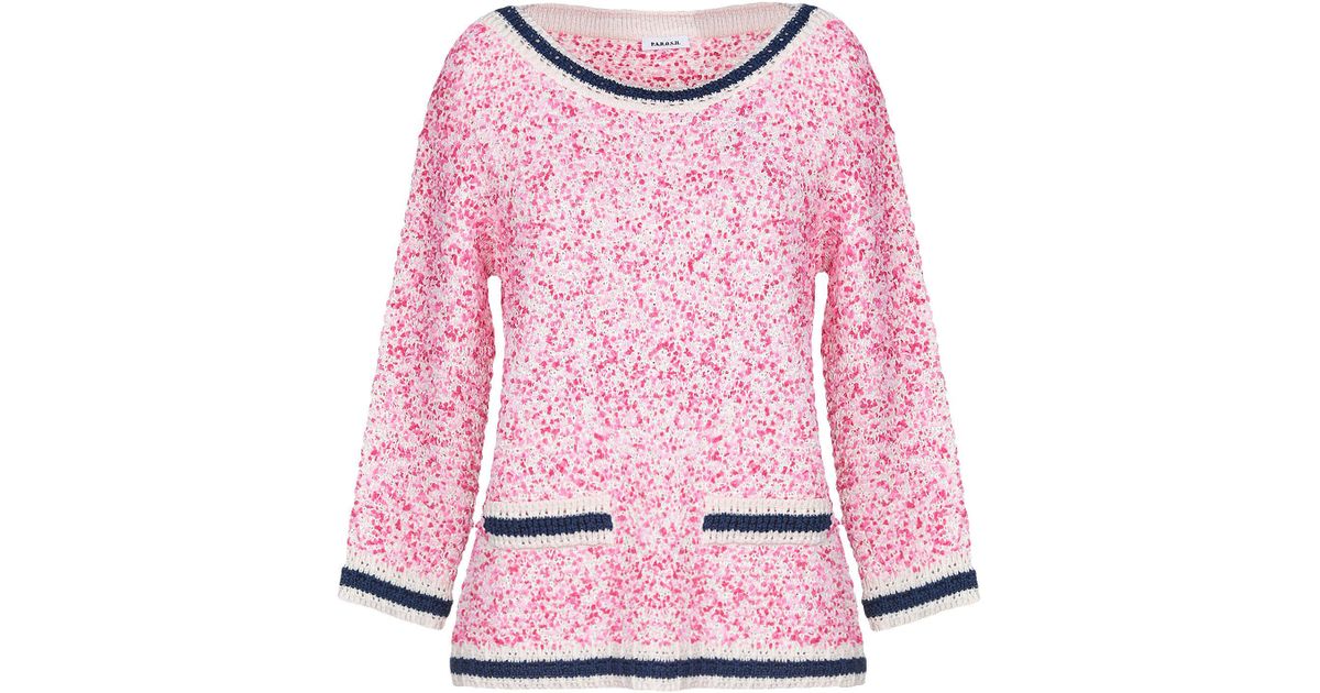 P.A.R.O.S.H. Synthetic Sweater in Fuchsia (Pink) - Lyst
