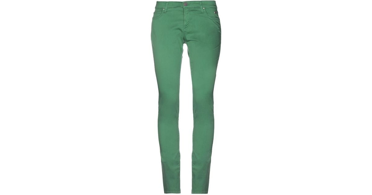 Roy Rogers Cotton Casual Pants in Green - Lyst