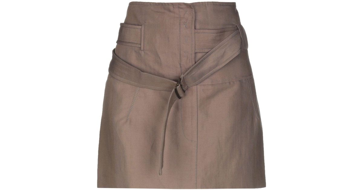 Brunello Cucinelli Canvas Mini Skirt - Lyst