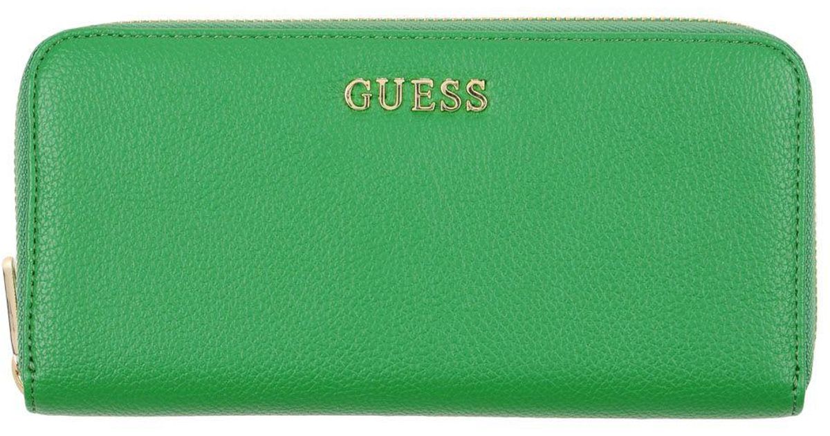 guess green wallet