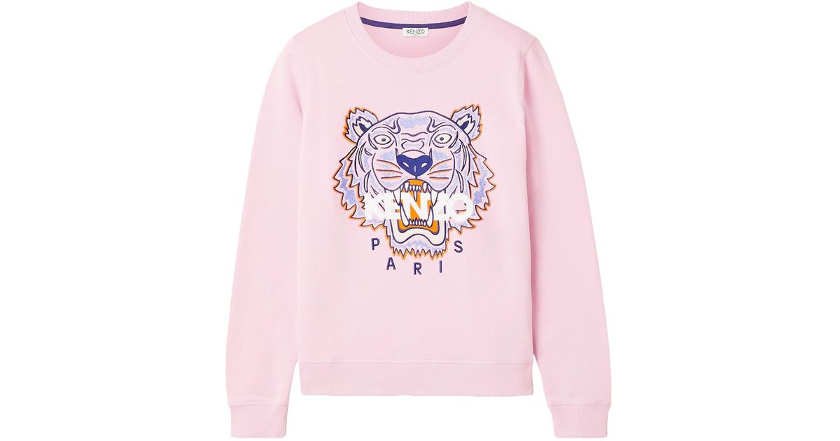 KENZO Fleece Sweatshirt in Pink Lyst