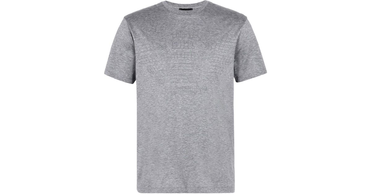Emporio Armani T-shirt in Grey (Gray) for Men - Lyst