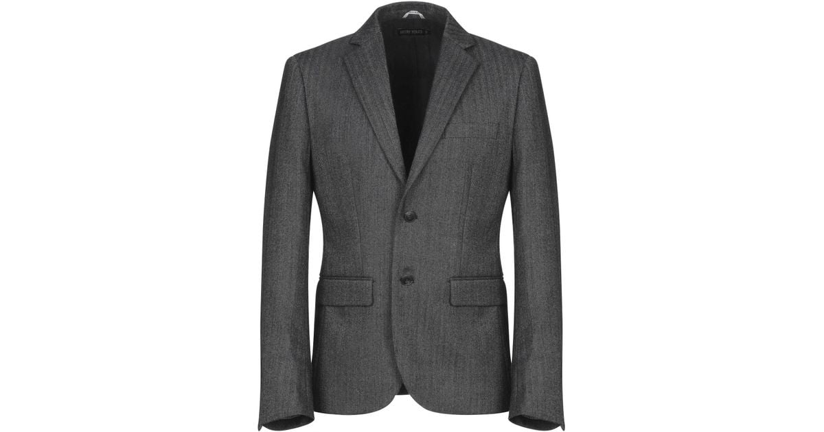 Antony Morato Wool Blazer in Steel Grey (Gray) for Men - Lyst