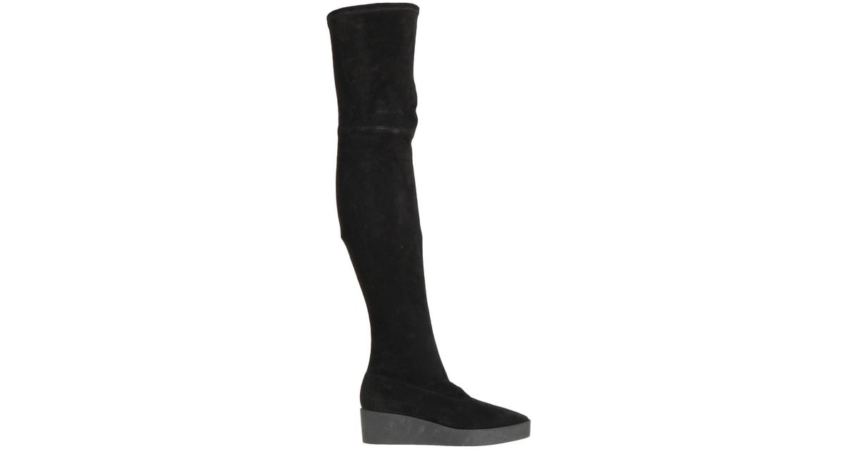 Robert Clergerie Knee Boots in Black | Lyst