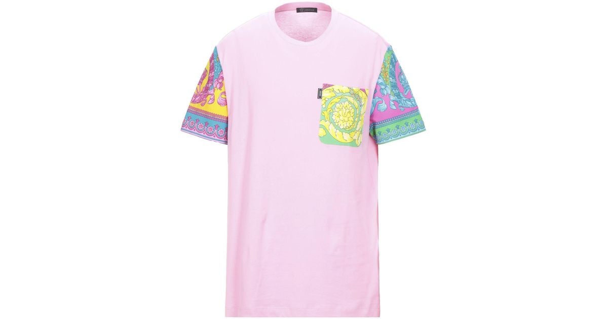 pink versace shirt