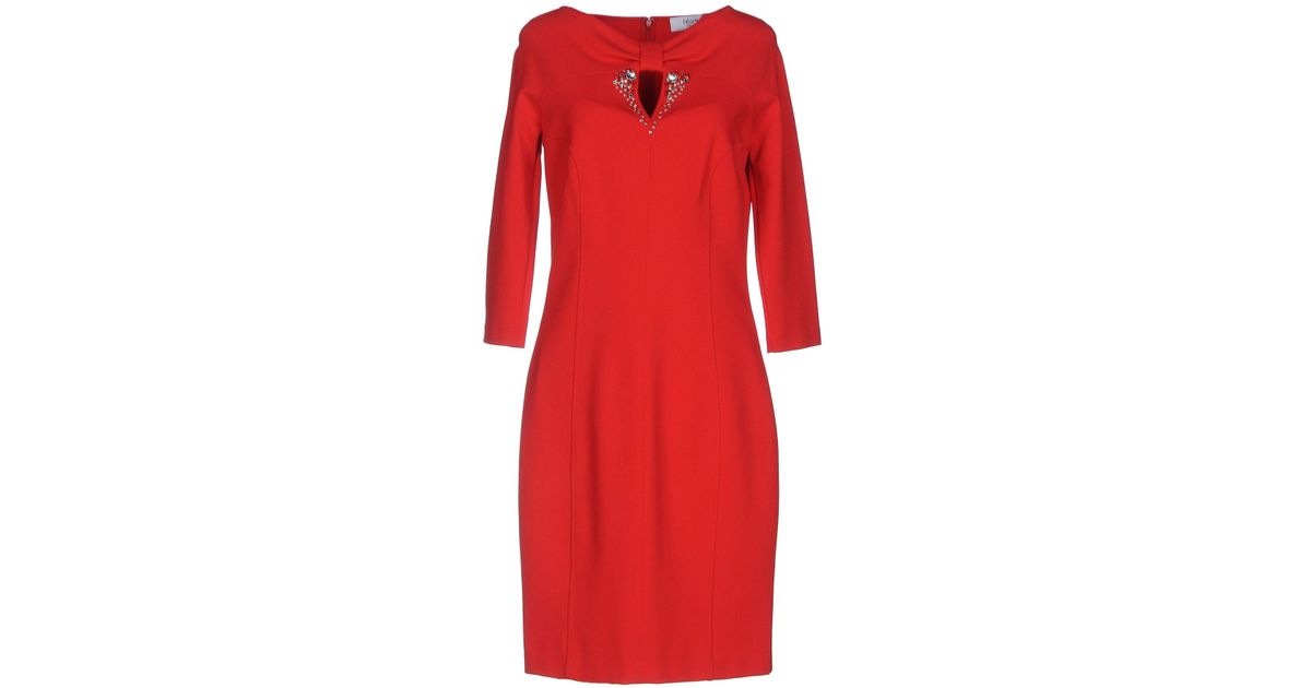 Blugirl Blumarine Synthetic Short Dress in Red - Lyst