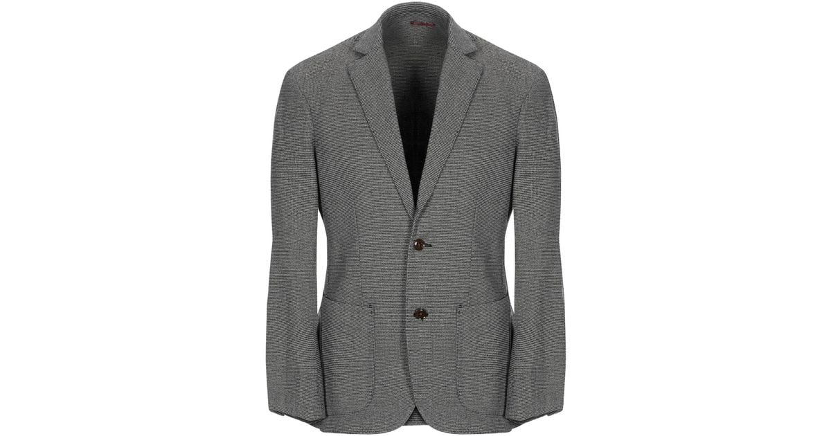 AT.P.CO Cotton Suit Jacket in Steel Grey (Gray) for Men - Lyst