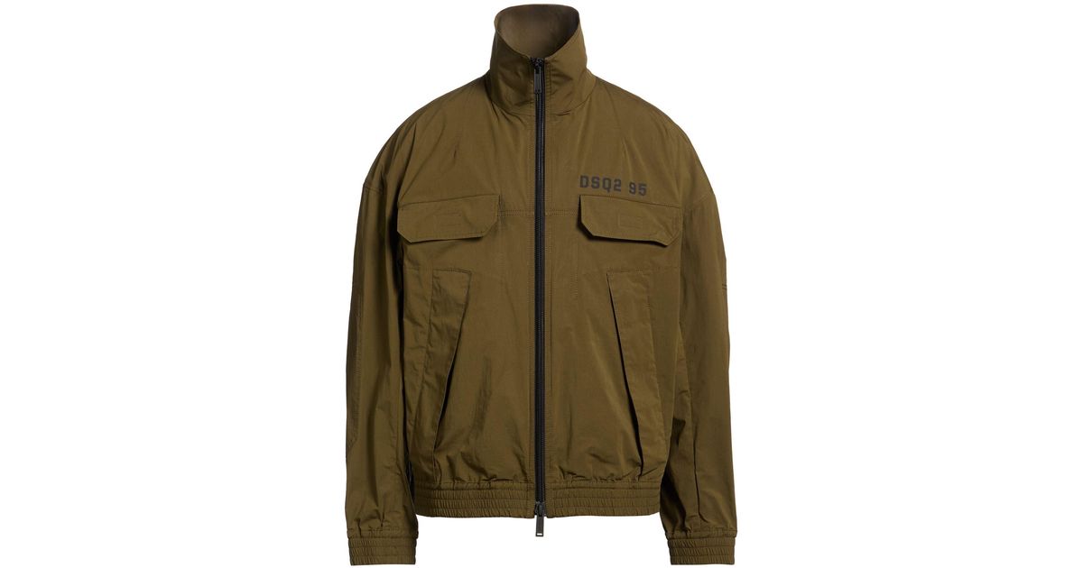 Square D Jacket DSquared² Jacket in Green for Men | Lyst