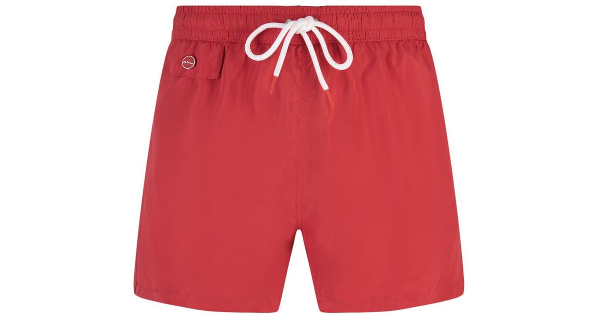 Kiton Badeboxer in Rot für Herren Lyst DE