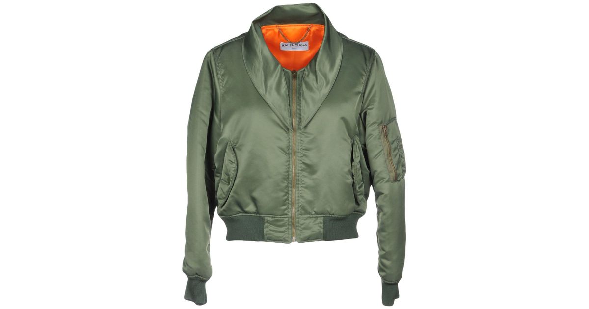 Balenciaga Synthetic Jacket in Military Green (Green) - Lyst