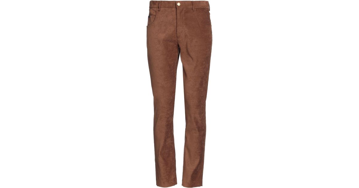 Grey Daniele Alessandrini Synthetic Trouser in Camel (Brown) for Men | Lyst