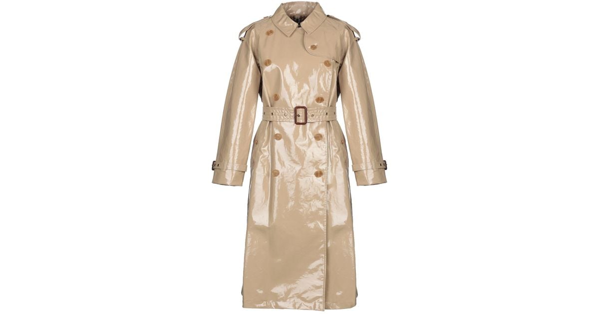 Burberry Cotton Overcoat in Sand (Natural) Lyst