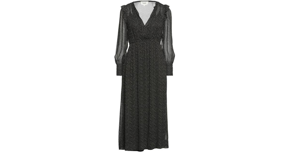 Ba&sh Synthetic Midi Dress in Black | Lyst UK