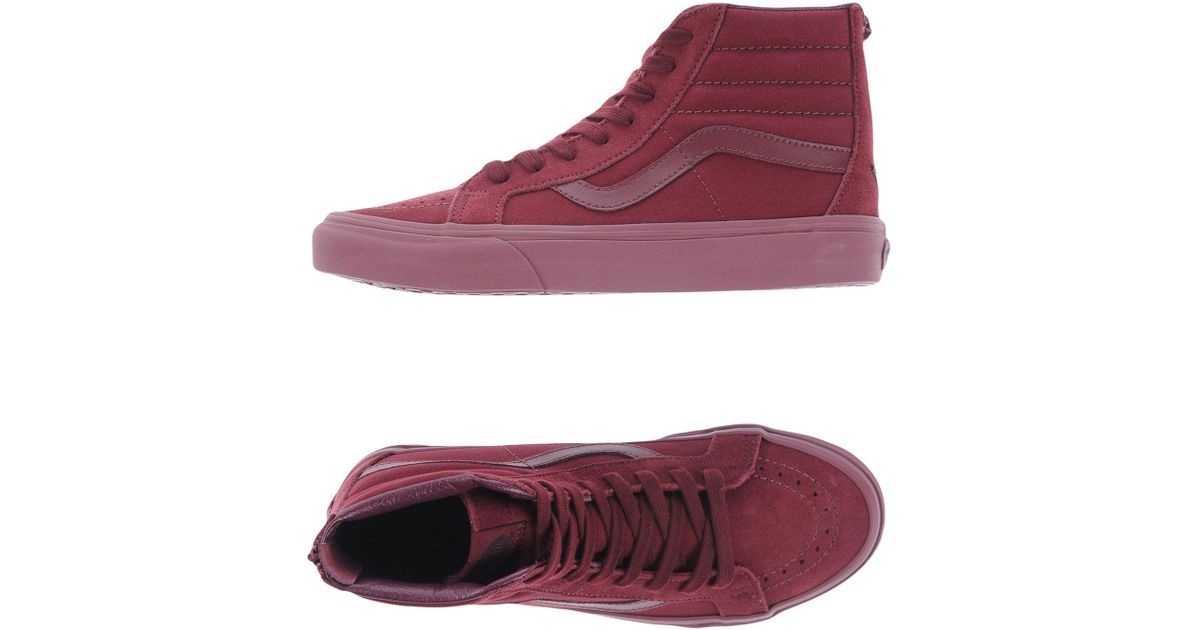 maroon high tops