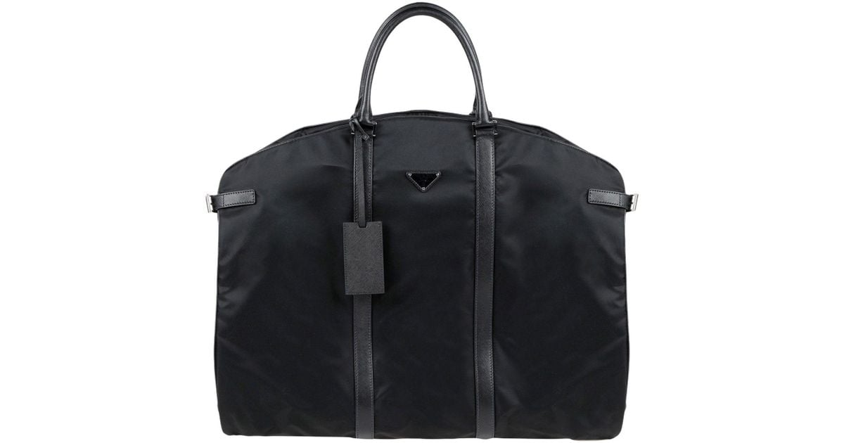 Portatrajes Prada de Cuero de color Negro para hombre | Lyst
