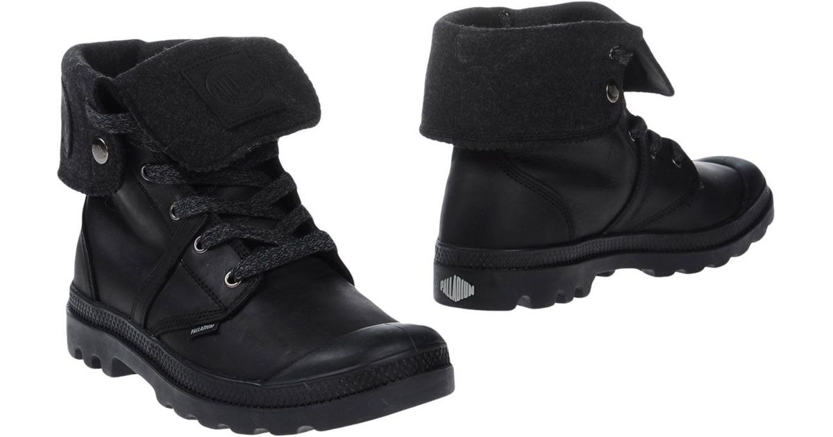 palladium black casual boots