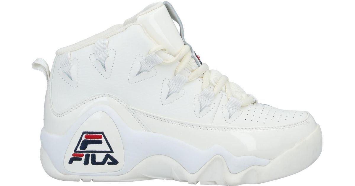 fila white sneakers high tops