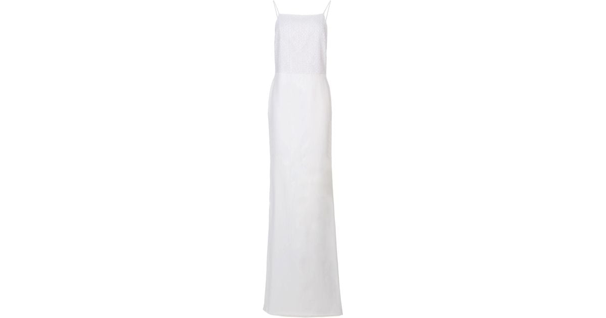 Grace MMXIII Lace Long Dress in White - Lyst