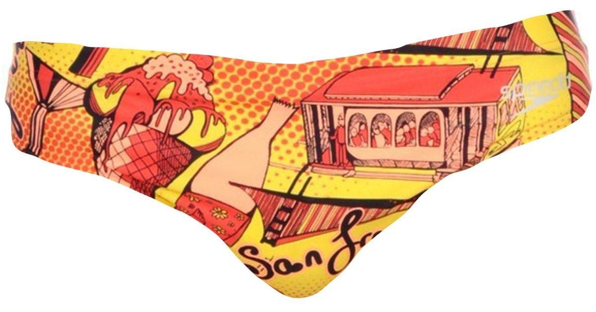 Speedo Swim Brief in Yellow for Men Lyst